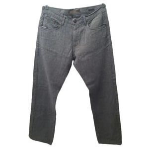 Agave Men's Gringo Straight Leg Linen Cotton  Grey Jeans Size 34